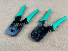 RJ11 RJ12 RJ45 network Crimping tool for crimp 4P 6P 8P modular connectors onto lan cables