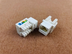 UTP 8P8C 90 degree network CAT5E RJ45 Keystone jack