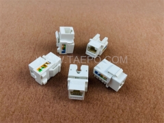 UTP 8P8C 90 degree network CAT5E RJ45 Keystone jack