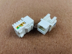 UTP 8P8C 90 degree network CAT5E RJ45 Keystone jack