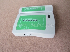 Network patch cable wire tester for RJ11 and RJ45