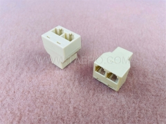 6P4C RJ11 female to Duplex female Telephone socket Splitter adapter