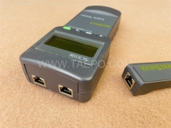 Intelligent network patch cable tester for RJ11 RJ45 and BNC