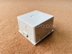 Wall flush type Back box compatible with 80 or 86 faceplate