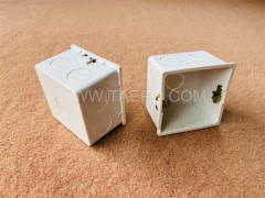 Wall flush type Back box compatible with 80 or 86 faceplate