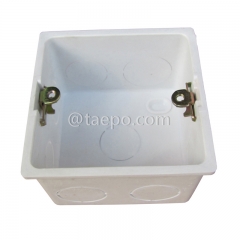 Wall flush type Back box compatible with 80 or 86 faceplate