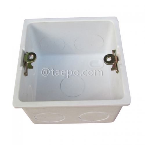 Wall flush type Back box compatible with 80 or 86 faceplate