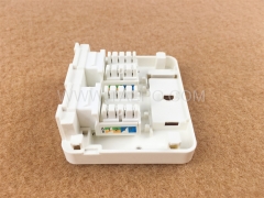 CAT5E RJ45 8P8C UTP 2 port surface mount box Compatible with keystone jack with RoHS Certificate