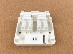 CAT5E RJ45 8P8C UTP 2 port surface mount box Compatible with keystone jack with RoHS Certificate