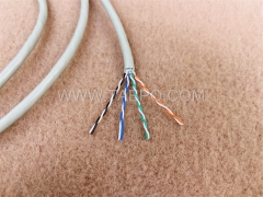 4 pairs CAT6A FTP shielded bare copper network LAN cable