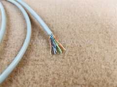 4 pairs CAT5E FTP shielded bare copper AWG24 solid coductor LAN cable