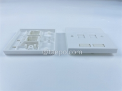 86x86mm UK style 2 port face plate