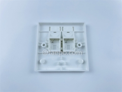 86x86mm UK style 2 port face plate from China Manufacturer for Sale