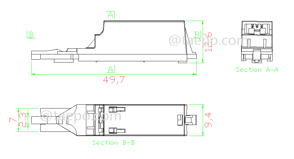 Schematic Diagrams for 1 pair lsa mdf protector