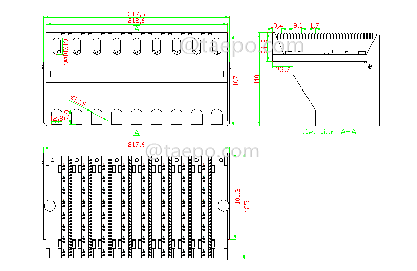 Schematic Diagrams for 64 port spitter terminal block