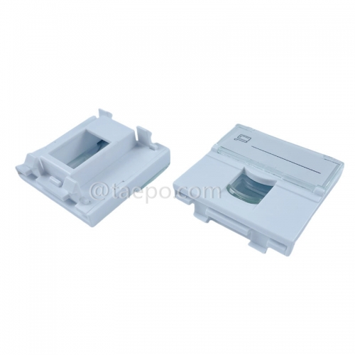 French style 1 port faceplate insert for telephone or network keystone jack from China manufacturer TAEPO for Sale