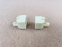 Rj11 male to Dual RJ11 female 6P4C wall jack telephone line splitter Duplex adapter