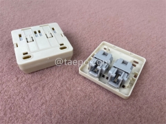 2 port CAT3 2P2C RJ11 telephone wire connection box jelly filled