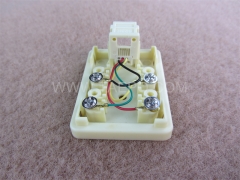 1 port CAT3 6P4C telephone wire RJ12 jack connection box