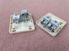 2 port CAT3 2P2C RJ11 telephone wire connection box jelly filled