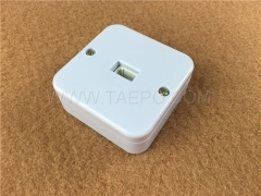 UK CAT3 6P6C 1 port RJ11 telephone jack cable junction box