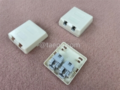 2 port CAT3 2P2C RJ11 telephone wire connection box jelly filled