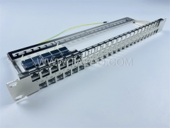 19 inch 1U 48 port blank patch panel for STP keystone jack