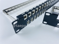 19 inch 1U 48 port blank patch panel for UTP keystone jack