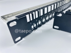 19 inch 1U 48 port blank patch panel for UTP keystone jack