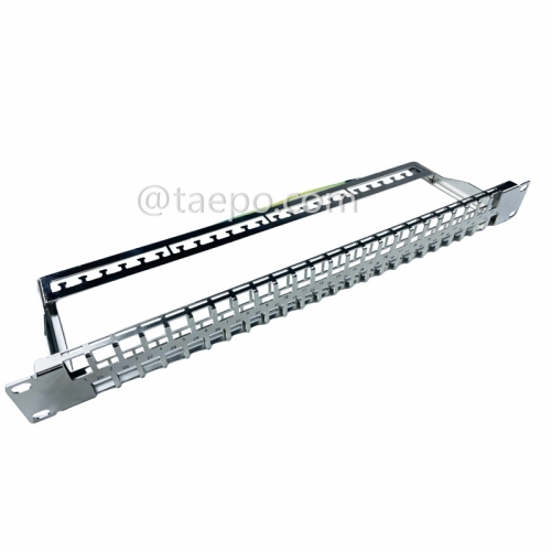 19 inch 1U 48 port blank patch panel for STP keystone jack