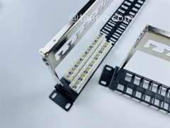 19 inch 1U 48 port blank patch panel for UTP keystone jack