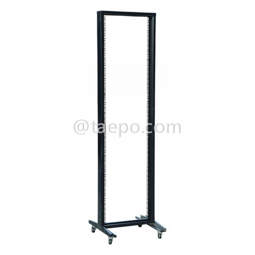 2 post 42U 19 inch server open frame rack