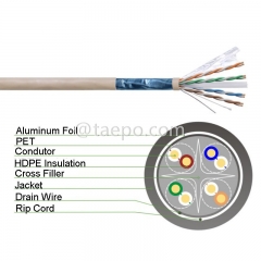 4 pairs CAT6 FTP shielded bare copper network LAN cable