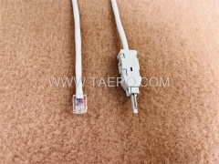 2 pole test cord with LSA test plug to 6P2C modular plug