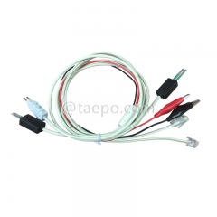 2 pole test cord with 4 pole LSA test plug 4-pole N test plug to alligator clip M plug 8P2C modular plug and 6P2C modular plug