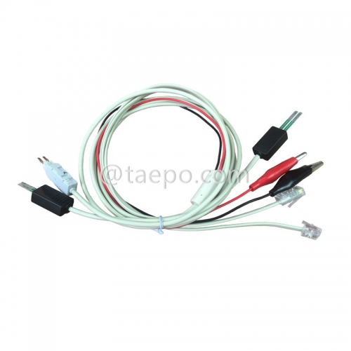 2 pole test cord with 4 pole LSA test plug 4-pole N test plug to alligator clip M plug 8P2C modular plug and 6P2C modular plug