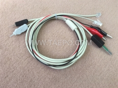 2 pole test cord with 4 pole LSA test plug 4-pole N test plug to alligator clip M plug 8P2C modular plug and 6P2C modular plug