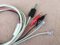 2 pole test cord with 4 pole LSA test plug 4-pole N test plug to alligator clip M plug 8P2C modular plug and 6P2C modular plug