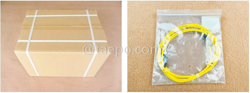 Packing Picture for Single mode 9/125um OS1 SM ST UPC fiber optic patch cable