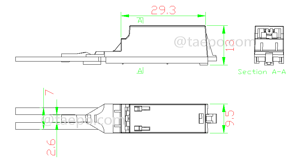 Schematic Diagrams for 1 pair MDF protector against over voltage protection