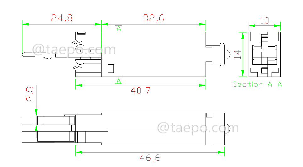 Schematic Diagrams for 1 pair MDF protector for STG module