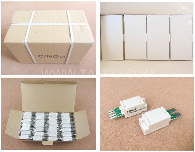 Packing Picture for ADSL/POTS double low pass filter for LSA disconnection module