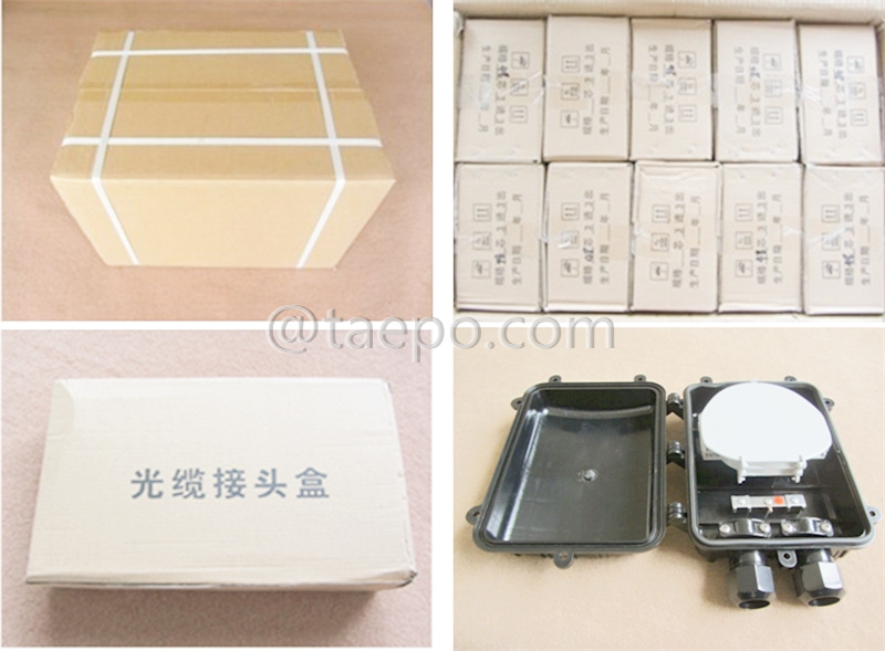 Packing Picture for 12 fibers FOSC small fiber optic splice enclosure