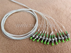 Singlemode 12 fibers bunchy FC APC Fiber optic fanout pigtail