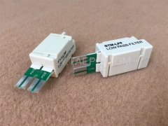 ADSL/POTS double low pass filter for LSA disconnection module