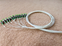 Singlemode 12 fibers bunchy FC APC Fiber optic fanout pigtail