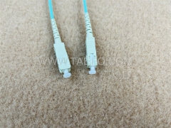 Multimode 50/125um OM3 simplex SC UPC 3mm fiber optic patch cable