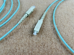 Multimode 50/125um OM3 simplex SC UPC 3mm fiber optic patch cable