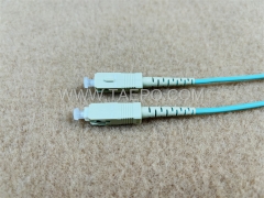 Multimode 50/125um OM3 simplex SC UPC 3mm fiber optic patch cable