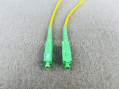 Single mode 9/125um OS1 simplex SC APC 3mm Fiber optic cable patch cord